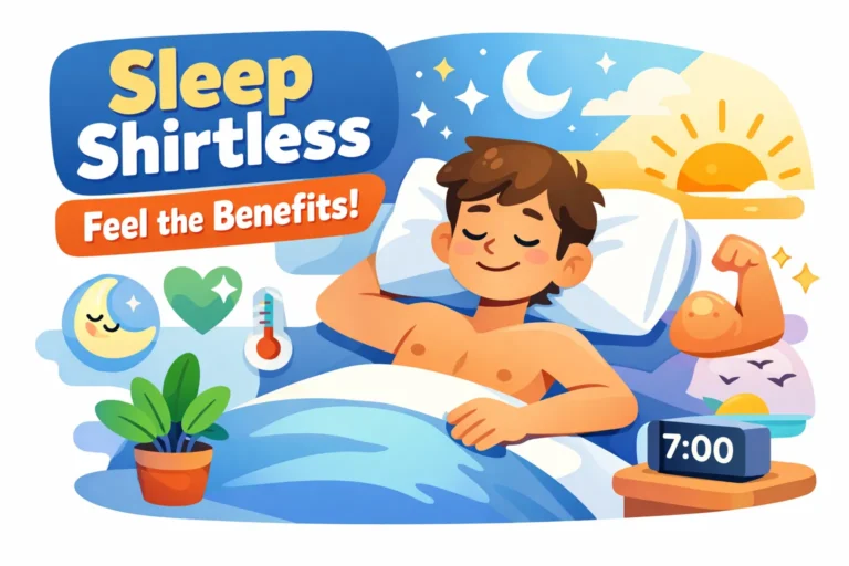 benefits of sleeping shirtless